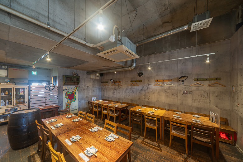 貸切は座席レイアウトを自由に ​​​​​​​変更可能